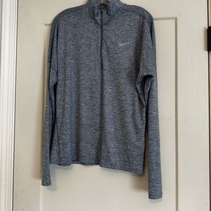 Nike Running DriFit Quarter Sleeve Blue